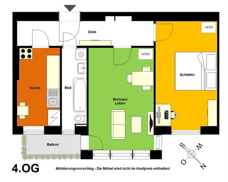 Grundrissskizze Bestand